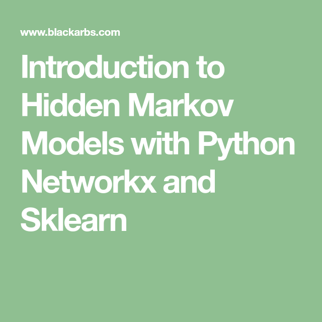 hidden markov model python example